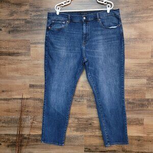 Lucky Brand Jeans 40x30 Athletic Straight 410 Medium Dark Wash Stretch Denim